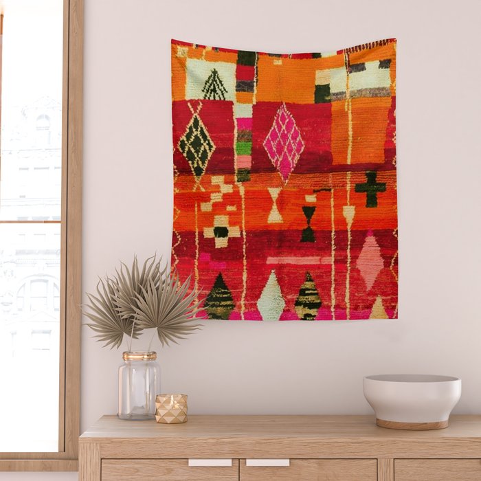 Moroccan Berber Traditional Style Wall Tapestry Gallery Image 2