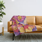 Flower Salad #2 Throw Blanket Gallery Image 1