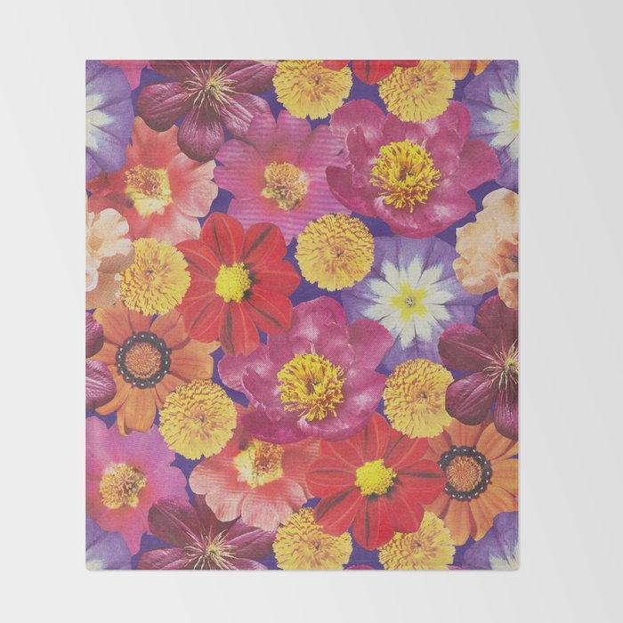 Flower Salad #2 Throw Blanket Gallery Image 2