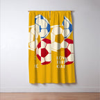 Love This Game - Football Illustration Window Curtain Gallery Image 3