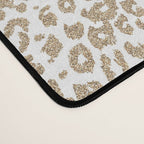 Trendy Gold Glitter and Leopard Print Gradient Desk Mat Gallery Image 4
