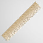 Trendy Gold Glitter and Leopard Print Gradient Table Runner Gallery Image 3