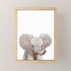Baby Elephant, Safari Nursery Decor, Baby Animals Art Print by Synplus Mini Art Print Gallery Image 1