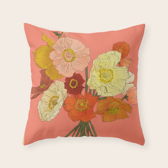 Bountiful Bouquet 5 Throw Pillow Gallery Image 6