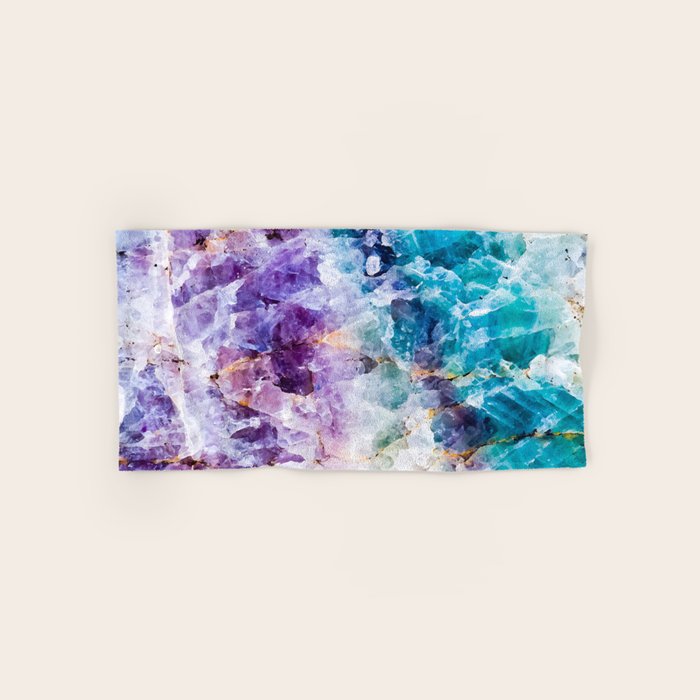 Multicolor quartz texture Bath Towel Gallery Image 1