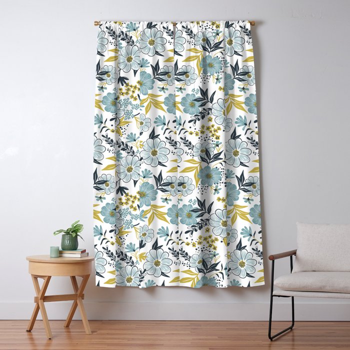 Harper - Dusk Blue Window Curtain Gallery Image 5