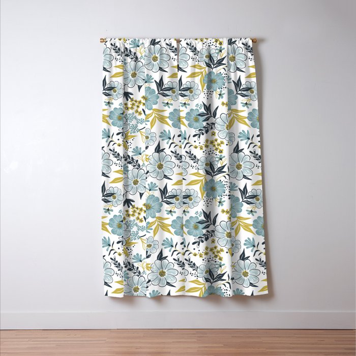 Harper - Dusk Blue Window Curtain Gallery Image 3