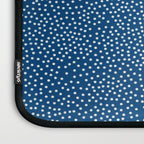 Navy Blue Japanese Painting Abstract Polkadot Art Wabi Sabi Cloud Print Minimalist Japandi Poster Laptop Sleeve Gallery Image 3