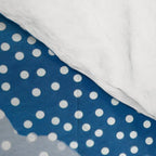 Navy Blue Japanese Painting Abstract Polkadot Art Wabi Sabi Cloud Print Minimalist Japandi Poster Comforter Gallery Image 4