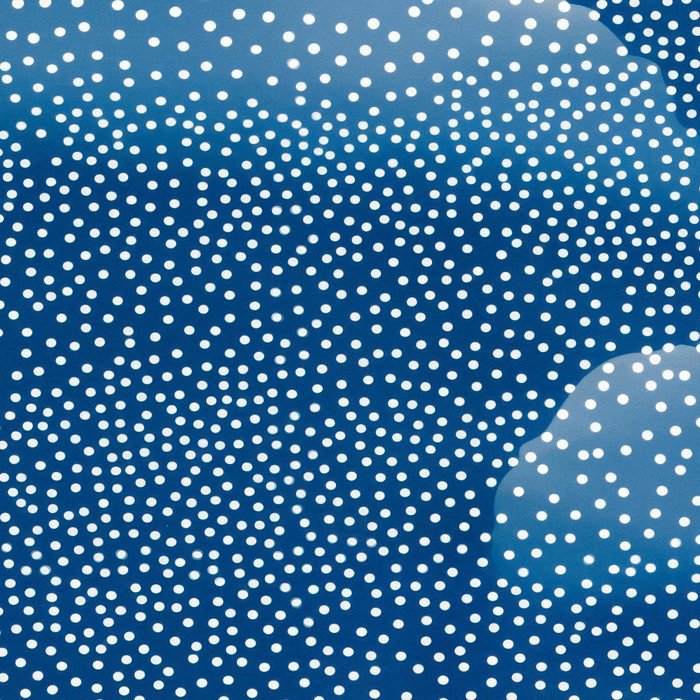 Navy Blue Japanese Painting Abstract Polkadot Art Wabi Sabi Cloud Print Minimalist Japandi Poster Coffee Mug Gallery Image 2