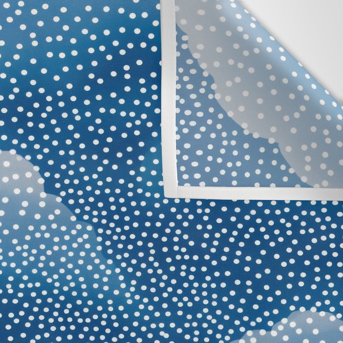 Navy Blue Japanese Painting Abstract Polkadot Art Wabi Sabi Cloud Print Minimalist Japandi Poster Wall Tapestry Gallery Image 3