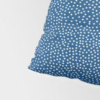 Navy Blue Japanese Painting Abstract Polkadot Art Wabi Sabi Cloud Print Minimalist Japandi Poster Pillow Sham Gallery Image 4