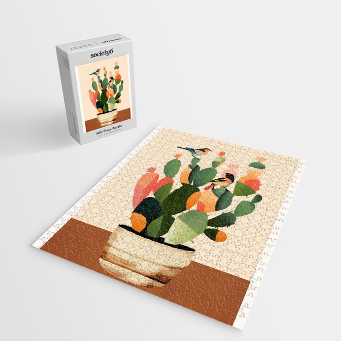 Cactus & Birds 1 Jigsaw Puzzle Gallery Image 2