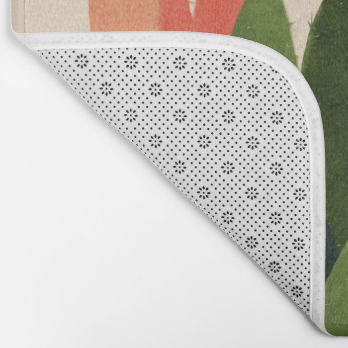 Cactus & Birds 1 Bath Mat Gallery Image 2