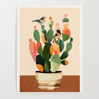 Cactus & Birds 1 Poster Gallery Image 4