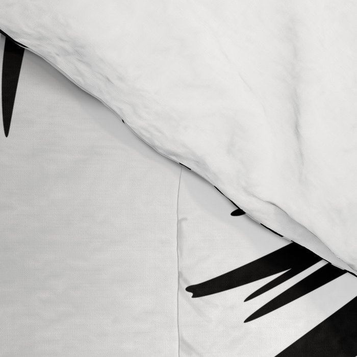 Get Naked, Bathroom Art, Black and White, Palms Print, Meme Comforter Gallery Image 4