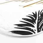Get Naked, Bathroom Art, Black and White, Palms Print, Meme Bath Mat Gallery Image 3