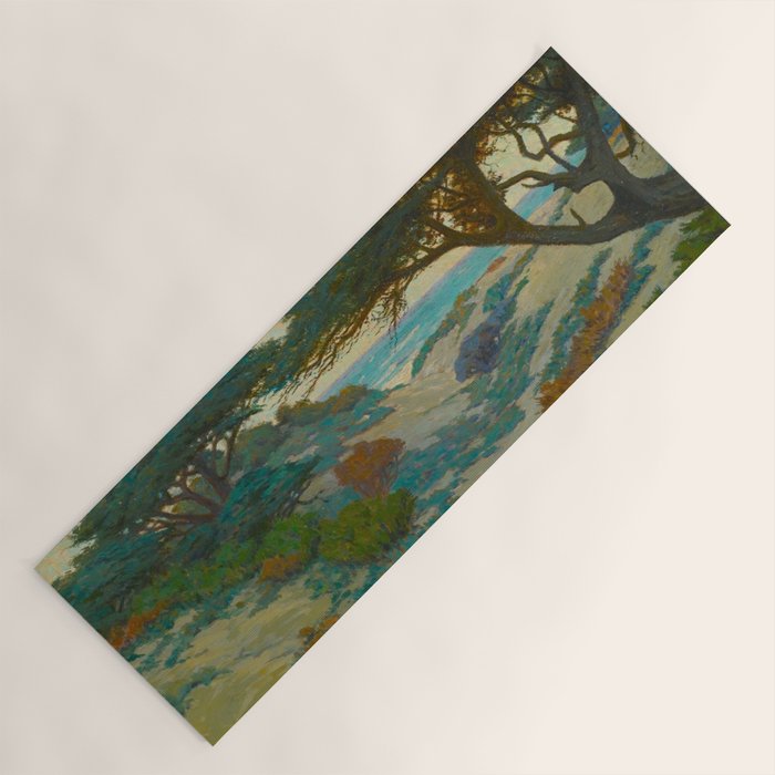 Granville Redmond Carmel Coast Oil Painting Vintage American Art Yoga Mat Gallery Image 1