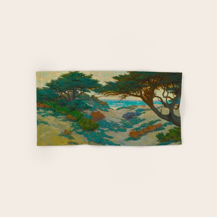 Granville Redmond Carmel Coast Oil Painting Vintage American Art Towels Gallery Image 1