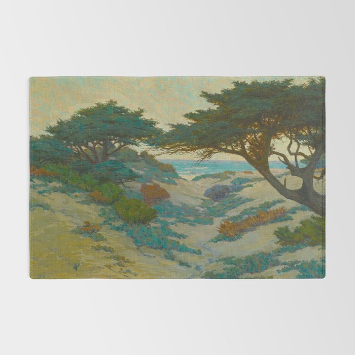 Granville Redmond Carmel Coast Oil Painting Vintage American Art Rug Gallery Image 2