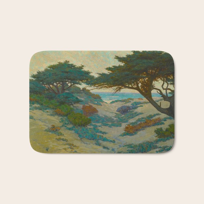 Granville Redmond Carmel Coast Oil Painting Vintage American Art Bath Mat Gallery Image 1