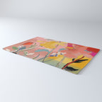 blooming abstract pink Rug Gallery Image 3