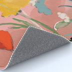blooming abstract pink Rug Gallery Image 4