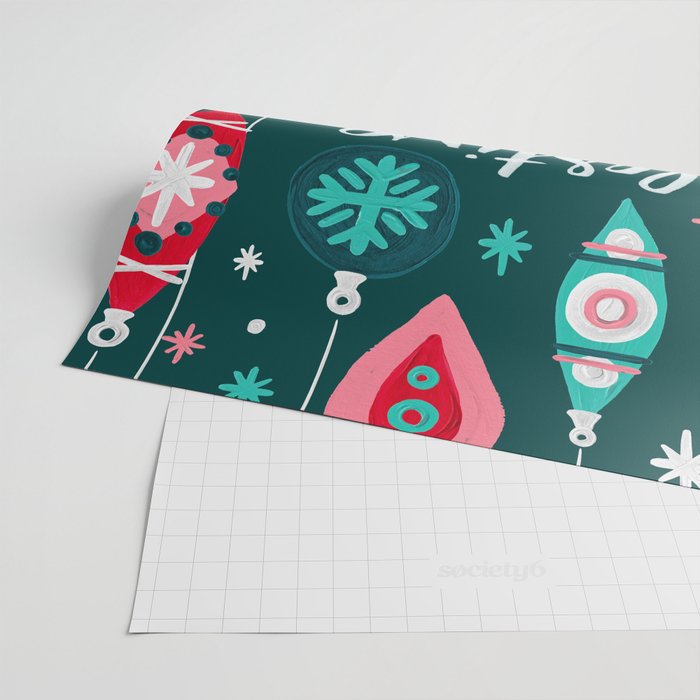 Festive As F*ck - Teal Wrapping Paper Gallery Image 2