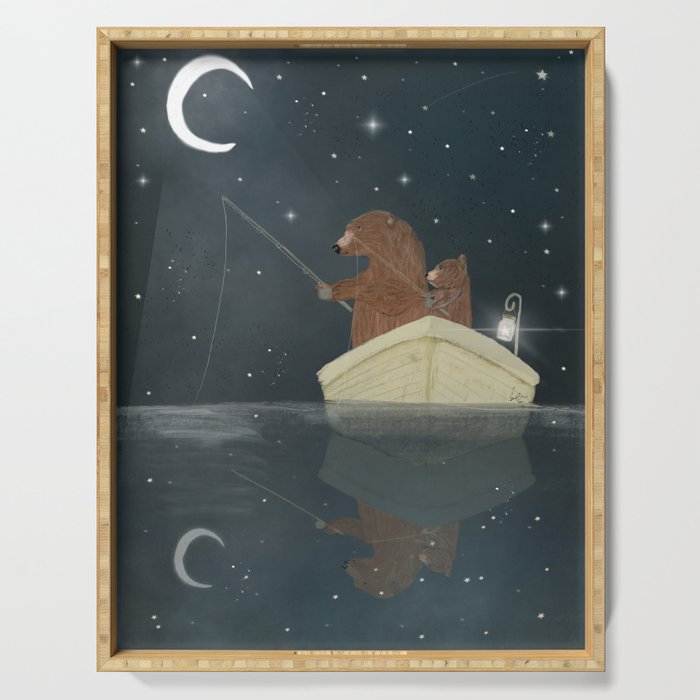fishing for stars Serving Tray Gallery Image 1
