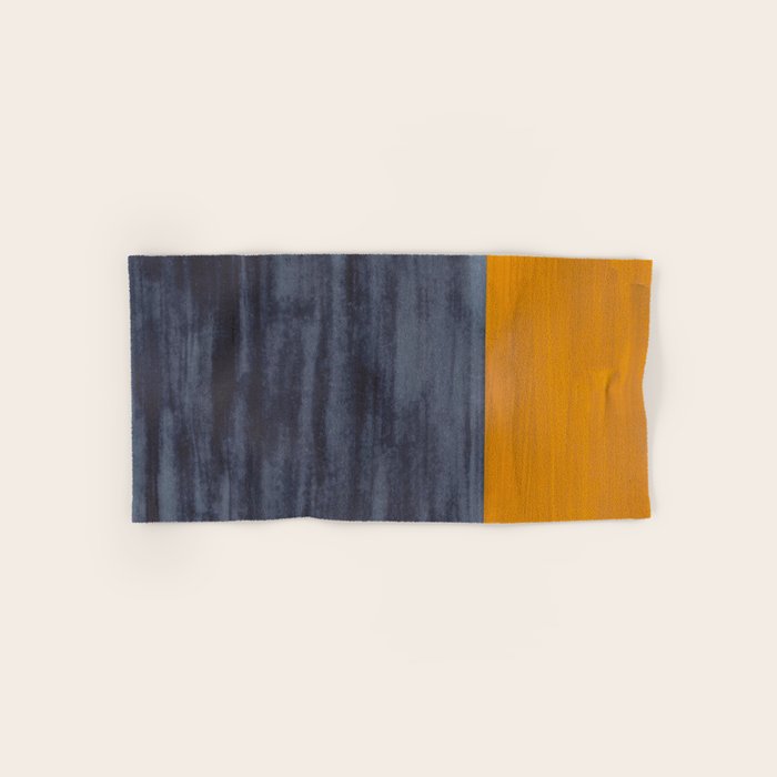 Golden Night Rothko Inspired Mid Century Modern Minimalist Color Field Bath Towel Gallery Image 1