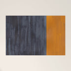 Golden Night Rothko Inspired Mid Century Modern Minimalist Color Field Welcome Mat Gallery Image 1
