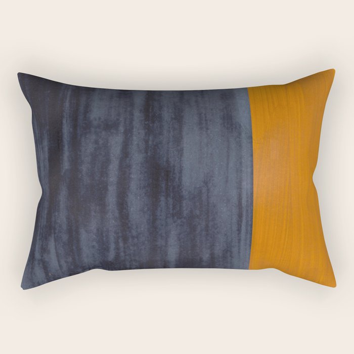 Golden Night Rothko Inspired Mid Century Modern Minimalist Color Field Rectangular Pillow Gallery Image 2