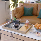 Golden Night Rothko Inspired Mid Century Modern Minimalist Color Field Serving Tray Gallery Image 2