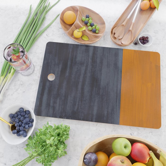 Golden Night Rothko Inspired Mid Century Modern Minimalist Color Field Cutting Board Gallery Image 2