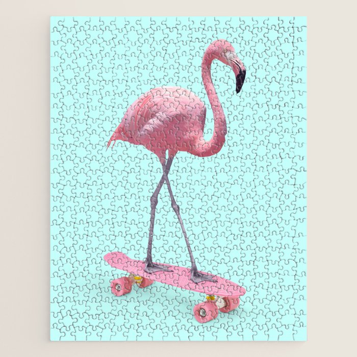 SKATE FLAMINGO Jigsaw Puzzle Gallery Image 1