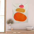 Pebbles: Mid Century Abstraction Wall Tapestry Gallery Image 2