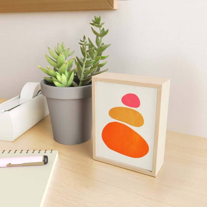 Pebbles: Mid Century Abstraction Mini Art Print Gallery Image 2