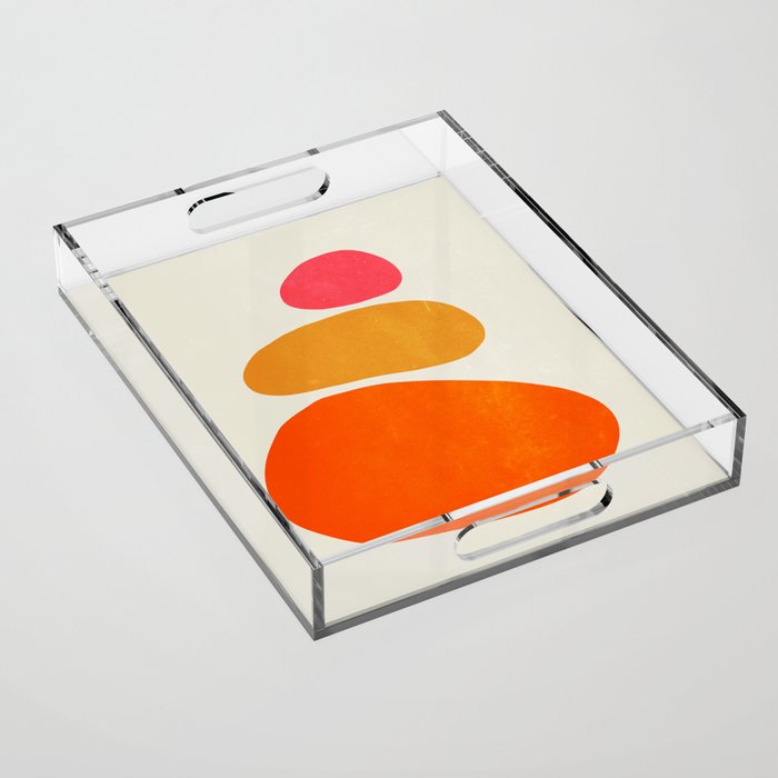 Pebbles: Mid Century Abstraction Acrylic Tray Gallery Image 1