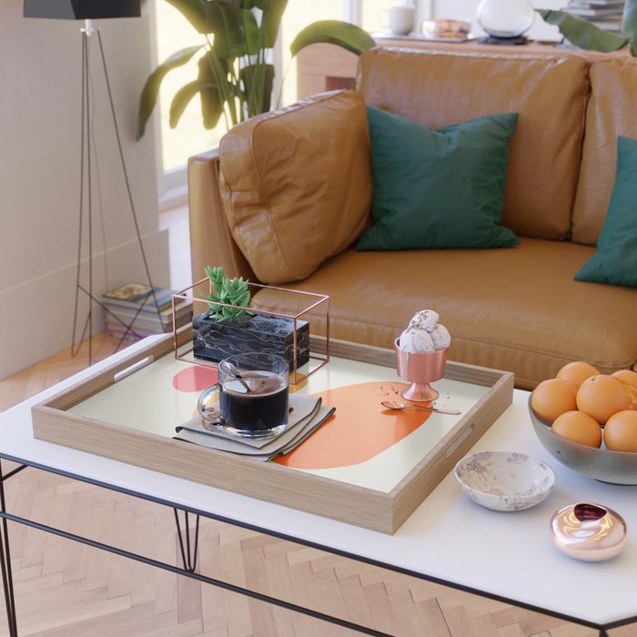 Pebbles: Mid Century Abstraction Serving Tray Gallery Image 2