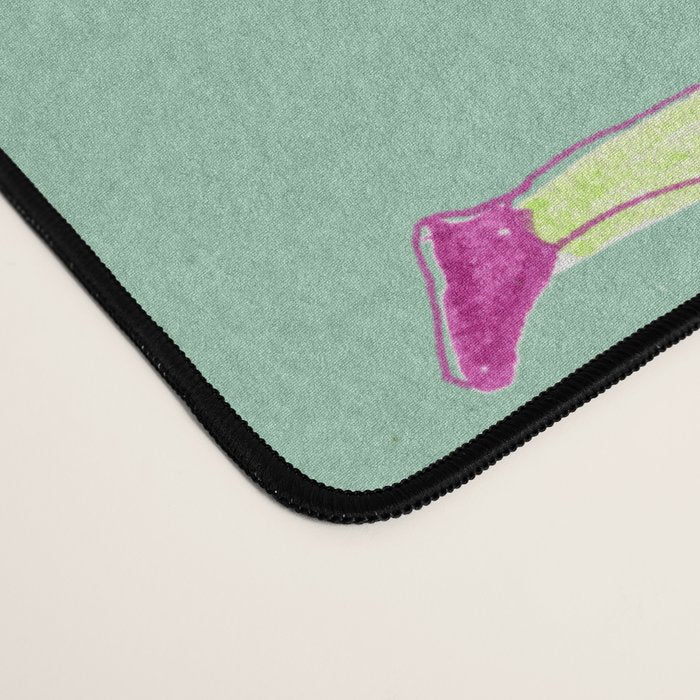 Let's Play Tennis in Soft Green Desk Mat Gallery Image 4