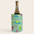 Let's Play Tennis in Soft Green Wine Chiller Gallery Image 2