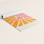 Chantilly & Neon Carrot: Les Fleurs | Flower Market Color Series 09 Yoga Mat Gallery Image 2