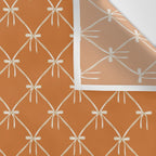 Bows & Ribbons Pattern XV Orange Wall Tapestry Gallery Image 3
