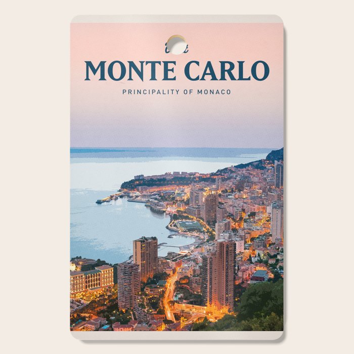 Visit Monte Carlo Cutting Board Gallery Image 1