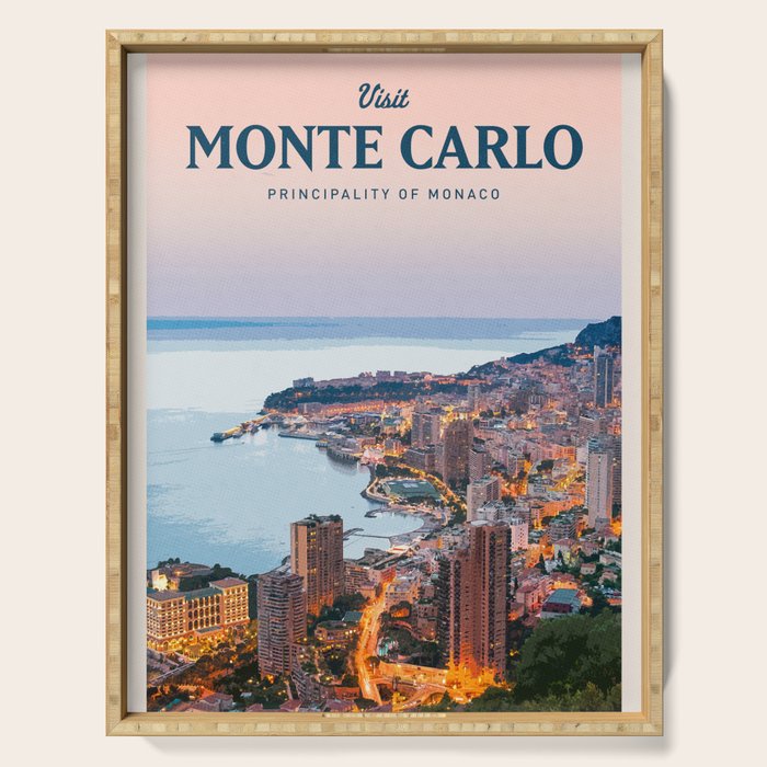 Visit Monte Carlo Serving Tray Gallery Image 1