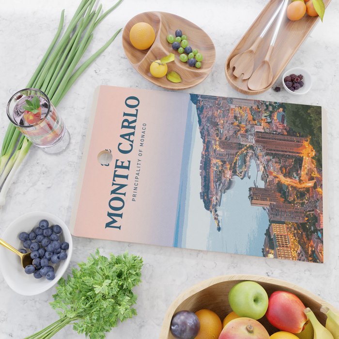 Visit Monte Carlo Cutting Board Gallery Image 2