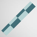 Checkered Multi Check Variable Checked Pattern in Teal Table Runner Gallery Image 3