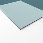 Checkered Multi Check Variable Checked Pattern in Teal Welcome Mat Gallery Image 2