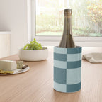 Checkered Multi Check Variable Checked Pattern in Teal Wine Chiller Gallery Image 4