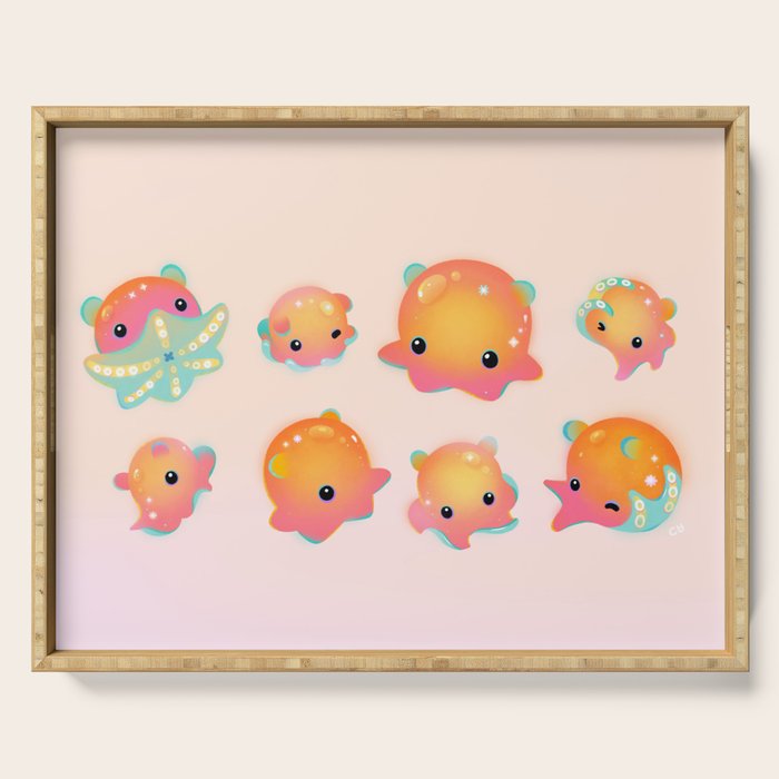 Flapjack octopus Serving Tray Gallery Image 1